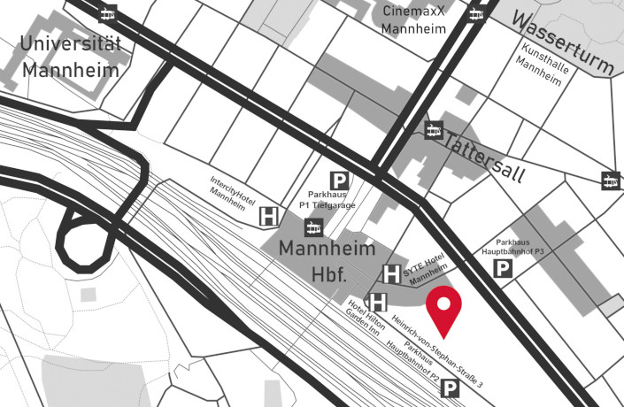 Anfahrtsskizze | IBR-Seminare | Mannheim